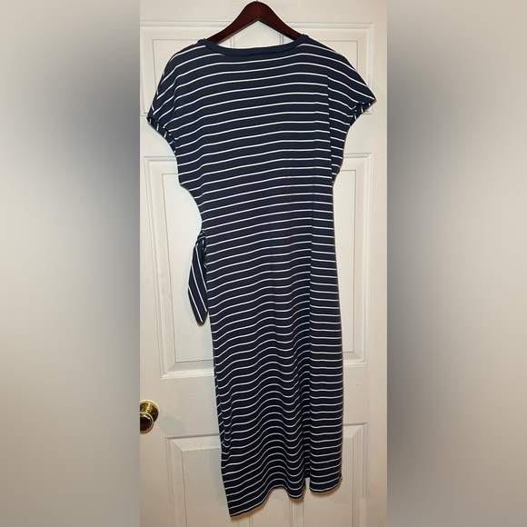 Have Navy and‎ White Striped Midi Dress - Picture 4 of 5